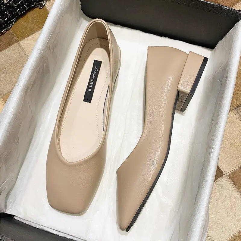 

Women Flat 2022 New Slip On Comfortable Fashion Loafers Soft Bottom Pointed Toe Boat Shoes Ladies Shallow Casual Shoe Office