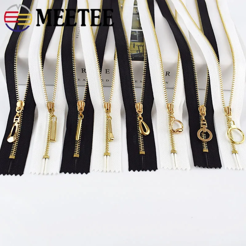 Meetee 10/20 штук 20/30 см 3# металлическая молния с закрытым концом Автоматическая блокировка язычок молнии голова Декор DIY сумка кошелек швейной по индивидуальному заказу аксессуар