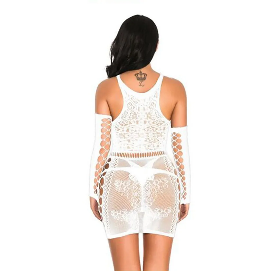 

2021 New Women Sexy Lingerie Sleepwear Babydoll Body Stocking Lace Teddy Robes Nightwear Fashion Breathless Thong#S