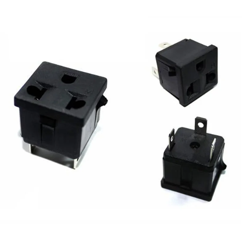 Черная медь CE универсальная электрическая розетка переменного тока США 3P