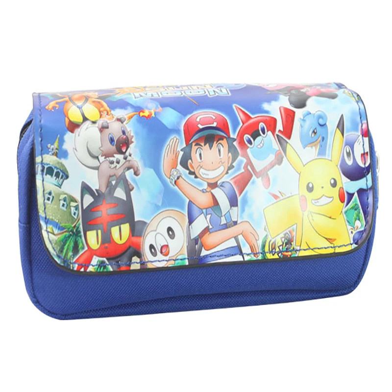 Мультфильм для девочек мальчиков симпатичный футляр карандашей Pokemon pencilcase бутик