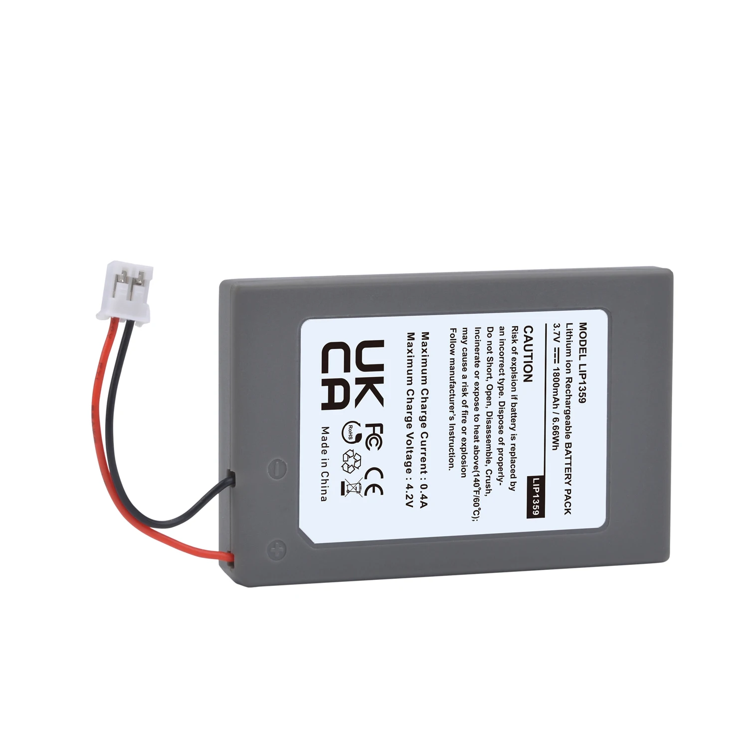 4Pcs Rechargeable Battery for Sony PS3 Wireless Controller LIP1359 Replacement Battery