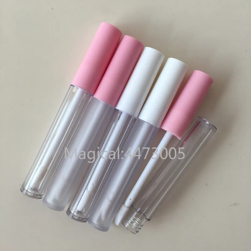 

50/100pcs/lot 2.5ml Empty Lip Gloss Tube Clear/Frosted Lip Balm Tubes Containers Mini Lipstick Refillable Bottles Lipgloss Tubes