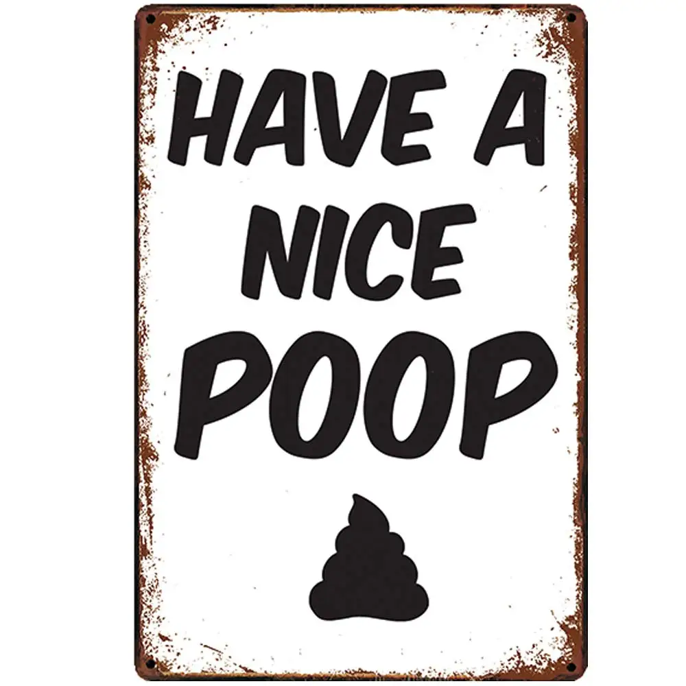 

Жестяные металлические знаки в ретро-стиле, настенное искусство | Толстая жестяная листовая печать, плакат, настенное украшение для туалета...