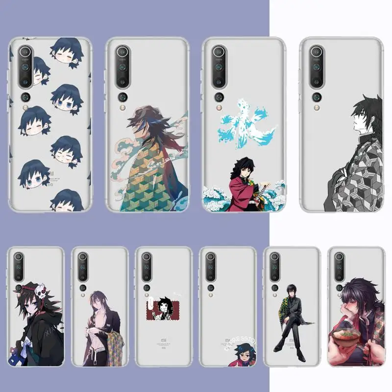 

YNDFCNB Demon Slayer Tomioka Giyuu Phone Case For Redmi Note 5 7 8 9 10 A K20 pro max lite for Xiaomi 10pro 10T