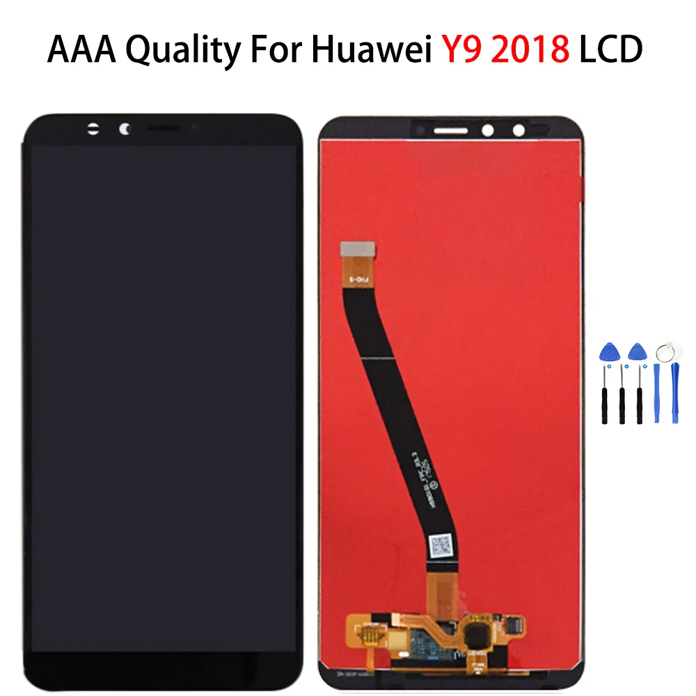 

Display lcd For Huawei Y9 2018 LCD Display Touch Screen Digitizer Assembly With Frame For Huawei Y9 2018 LCD FLA-LX1 LX3