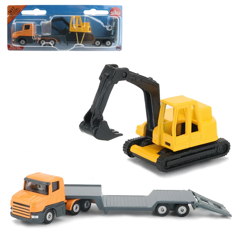 Siku с фронтальным погрузчиком игрушечный трейлер модели тракторов строительная