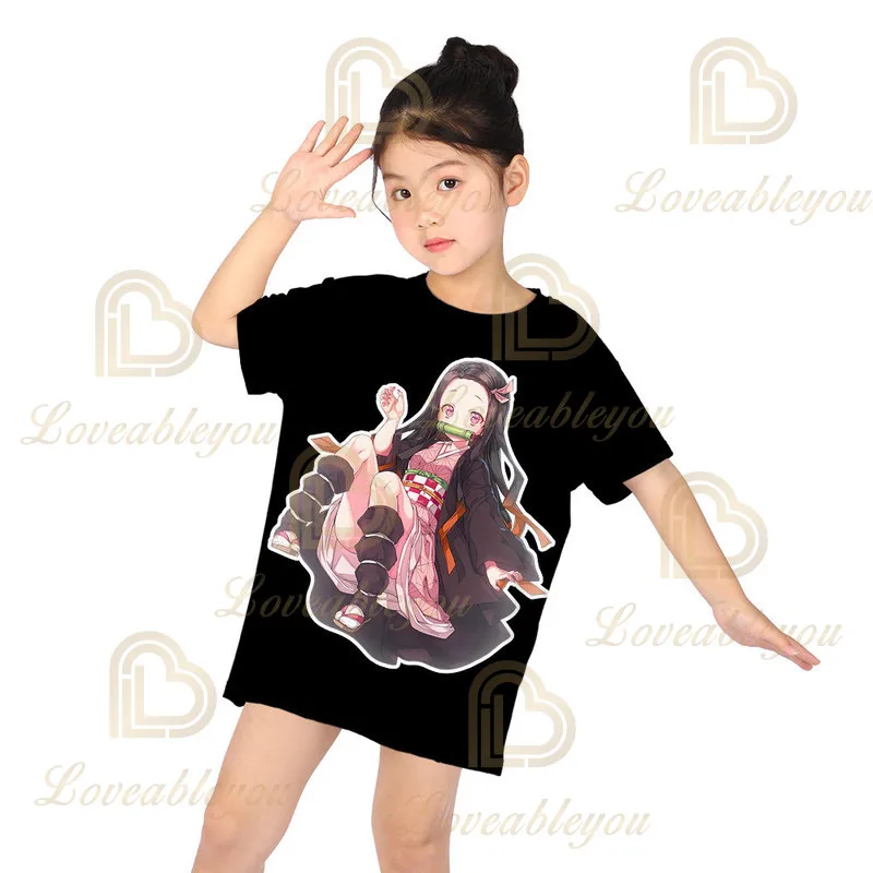 

New Kamado Tanjirou Nezuko T-shirt Cosplay Costume Tomioka Giyuu T Shirt Agatsuma Zenitsu Tees Dress