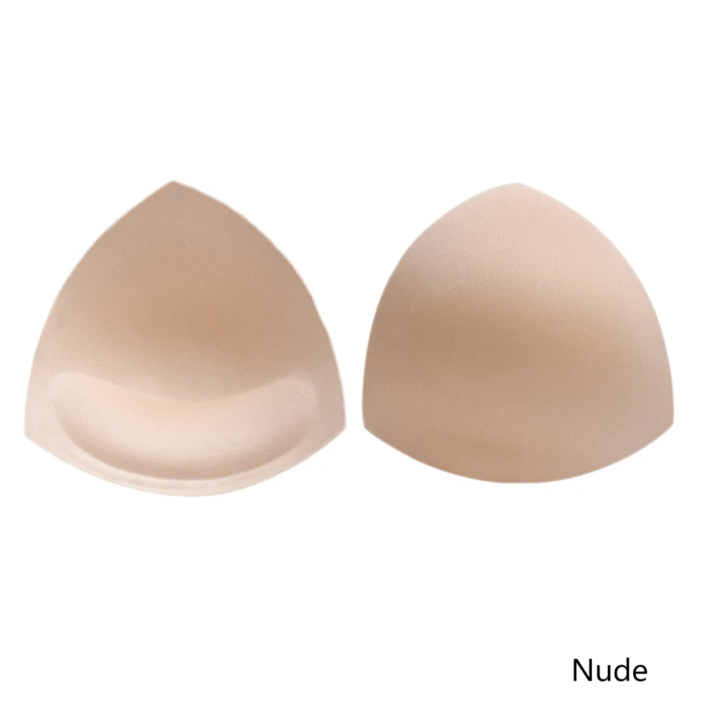 

1 Pair Summer Swimsuit Padding Inserts Sponge Foam Bra Pads Women Chest Cups Breast Bra Bikini Inserts Chest Pad Three Colors