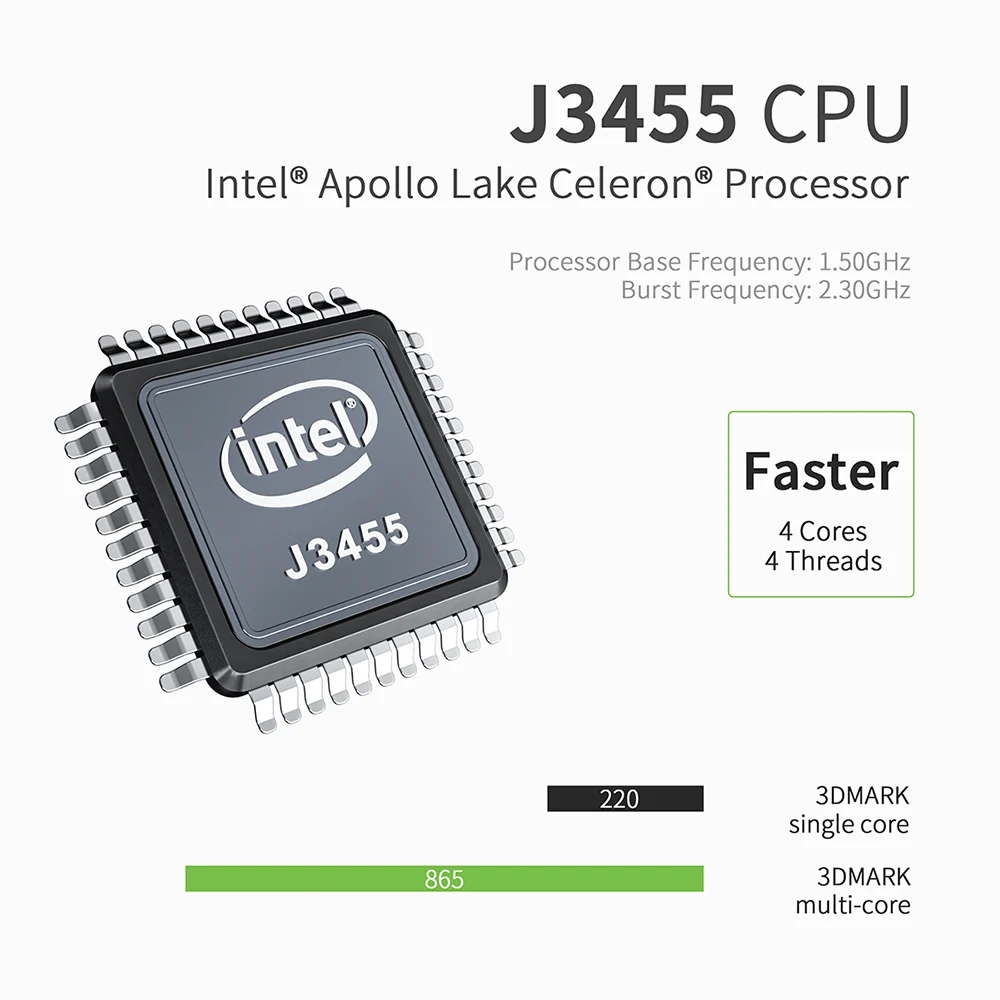 Мини-ПК Beelink GK35 Windows 10 Intel Gemini Lake J3455 8 ГБ 128 Гб SSD G Wi-Fi BT LAN | Компьютеры и офис