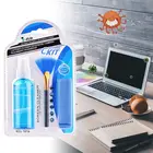 Очиститель экрана для ноутбукателефонаiPadочковбытовой техники, 3 шт.компл., в комплект входит спрей + щетка +