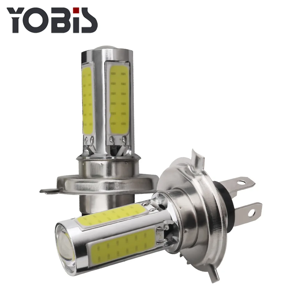 Светодиодный головной светильник для мотоцикла с одной лапой PX15D H6 COB 25 Вт, модифицированный головной светильник для мотоцикла, дальний и Ближний светильник