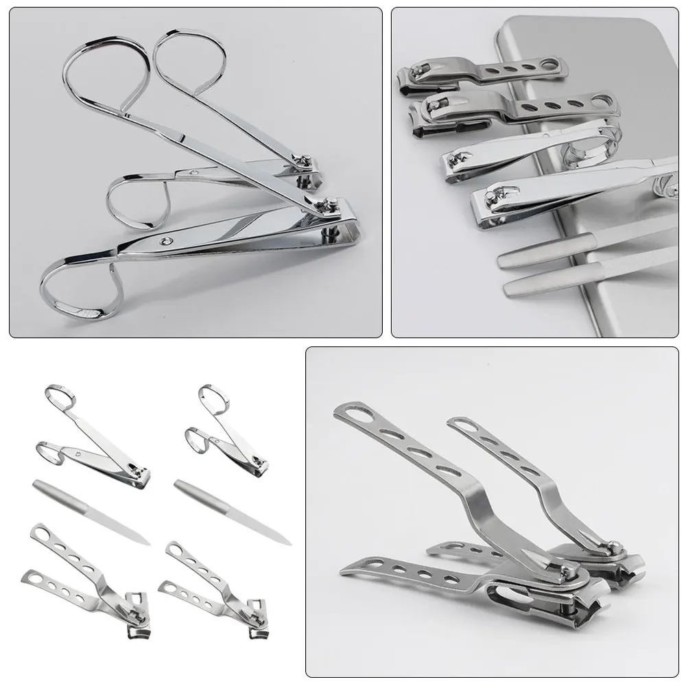 

6pcs Nail Clippers File Kit 360-Degree Rotating Head Toenail Fingernail Clippers