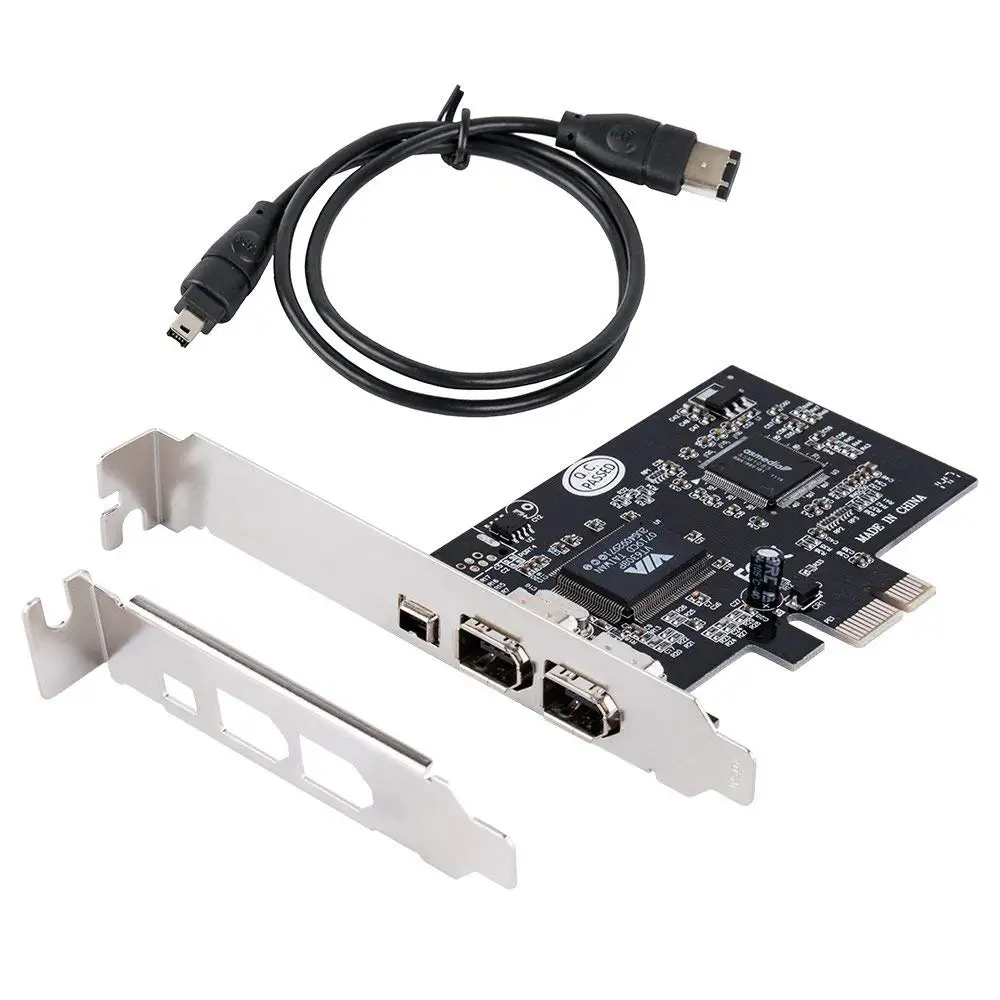 Плата расширения PCIe 1394A с 3 портами карта Firewire PCI Express к адаптеру IEEE 1394 2x6 Pin и 1x4 для
