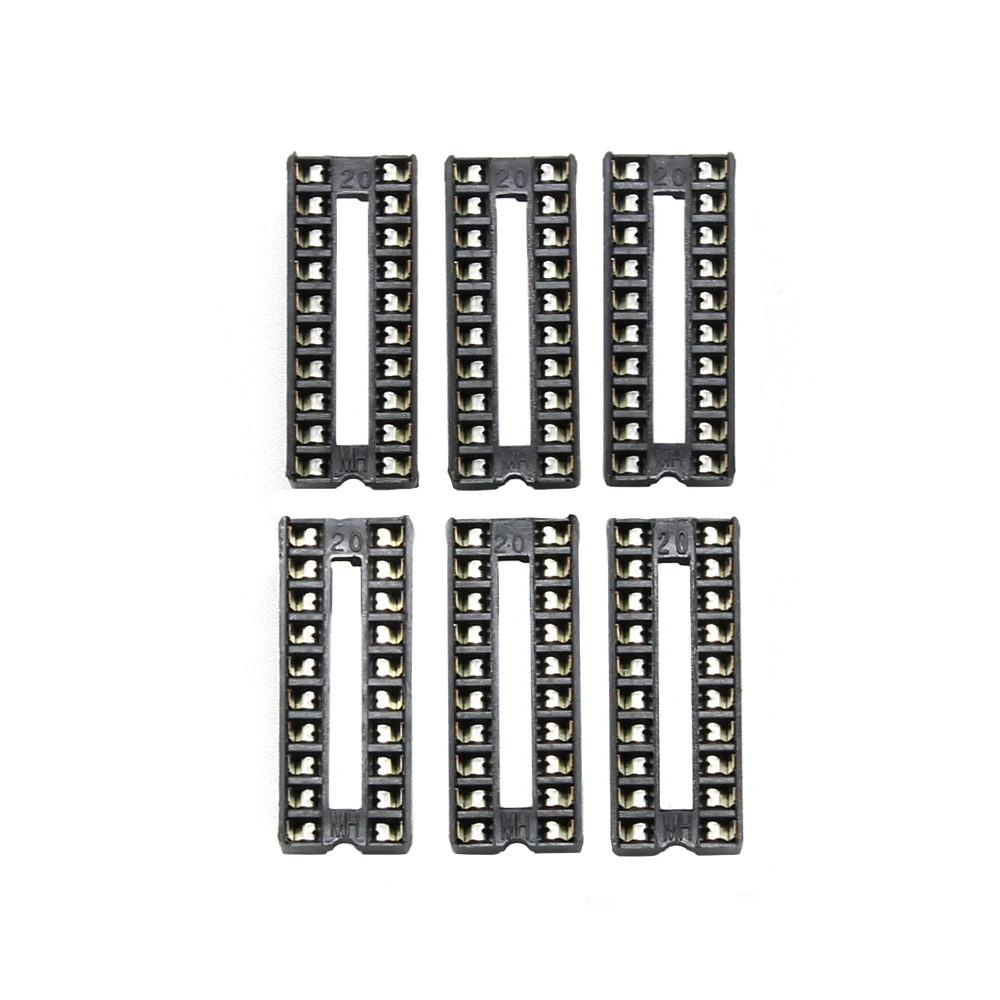66 шт./лот DIP IC Разъемы адаптер тип пайки набор разъемов 6 8 14 16 18 20 24 28 контактов для