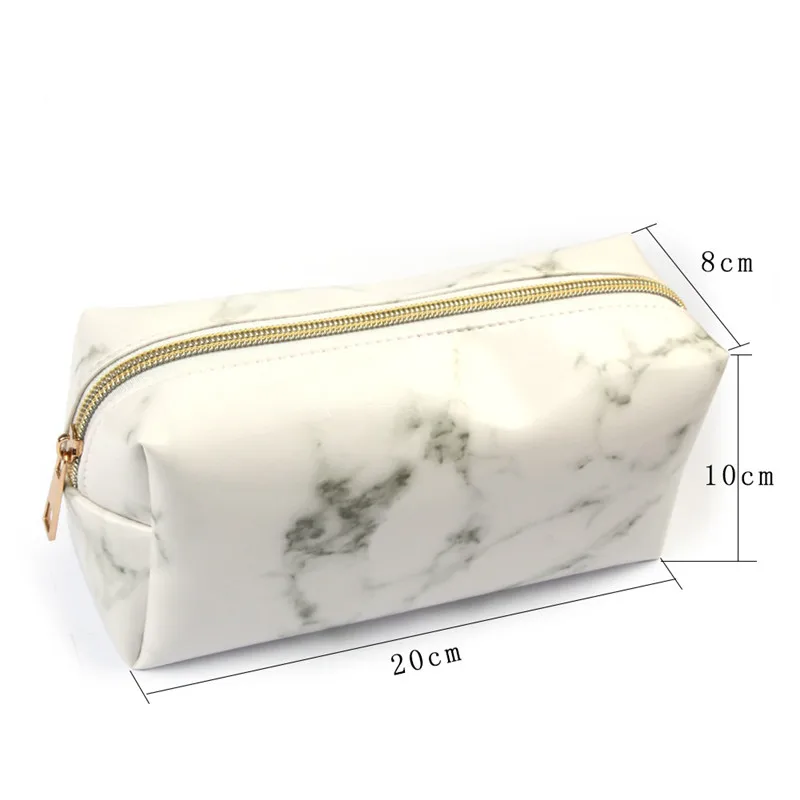 Большой Мраморный чехол для карандашей кожаный футляр ручек большая сумка