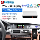 Wifi беспроводной BMW NBT CIC Carplay для F10 F11 F07 F18 5 серии 2011-16 поддержка мультимедийного экрана Интерфейс Android Авто GPS навигатор