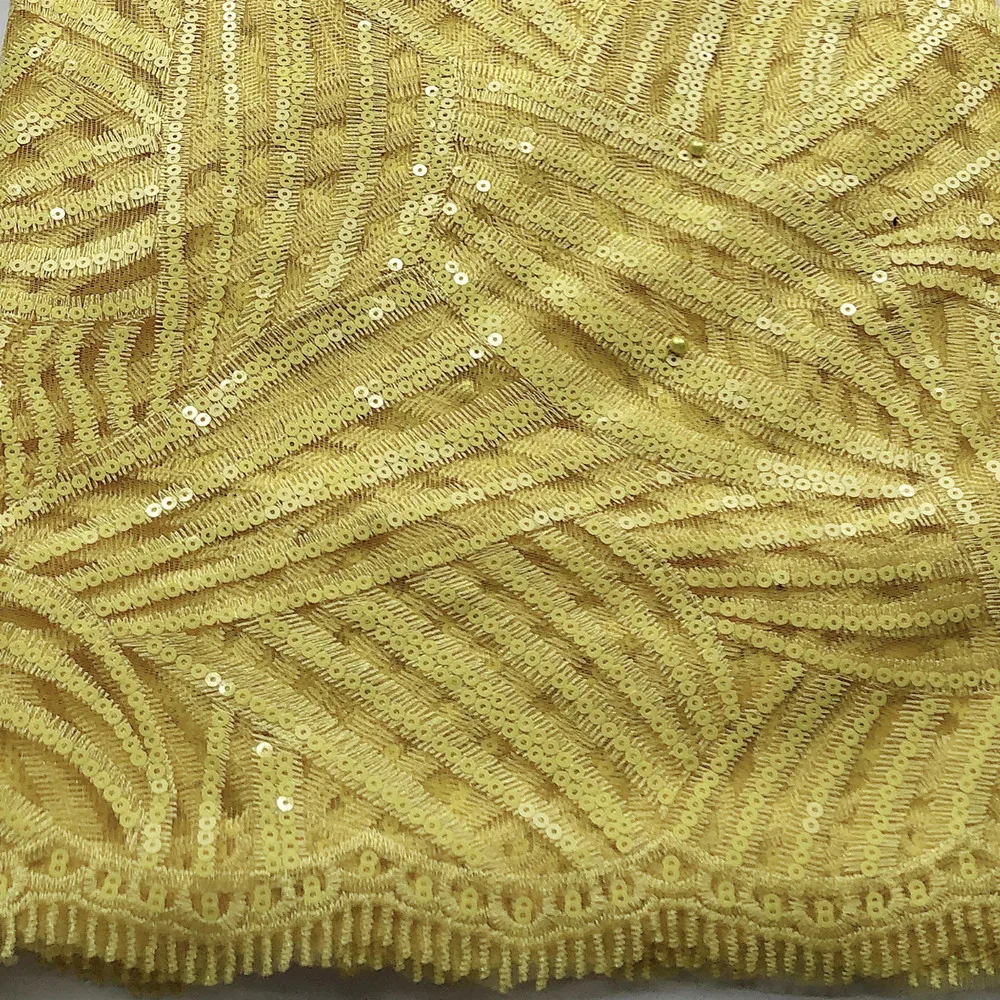 Новинка 2020 вышивка пайетками простой стиль Сетчатое кружево высокое качество