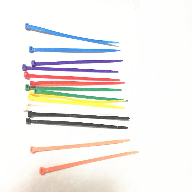 100 шт./упаковка самоблокирующиеся Нейлоновые кабельные стяжки 8 цветов 5x200 мм |