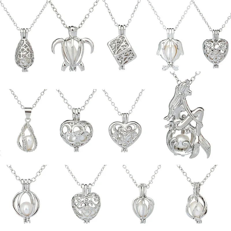 

Pearl of Desires Oyster Chain Aliexpresse Wishes Natural Pearl Necklace Oyster Pendant Pendant Explosion Source Necklace