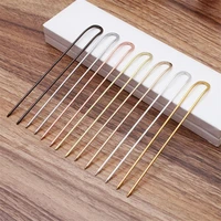 5pcs 130x2mm silver plated hairpins hair comb goldantique bronze plated fashion hairwear diy accessories findings