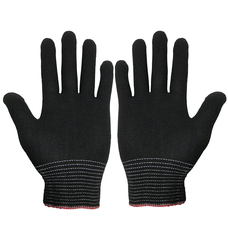 1 пара унисекс противоскользящие трикотажные перчатки для защиты труда