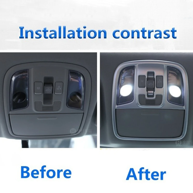 

ABS Car Styling Inner Front Reading Lamp Frame Cover Sticker Decoration for KIA Sportage QL 2016-2019 Accessories