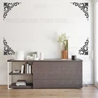 40 см трафарет для стен большой шаблон для рисования мебели на нишевой Декор дверной уголок Роскошный Ретро рококо барокко S039