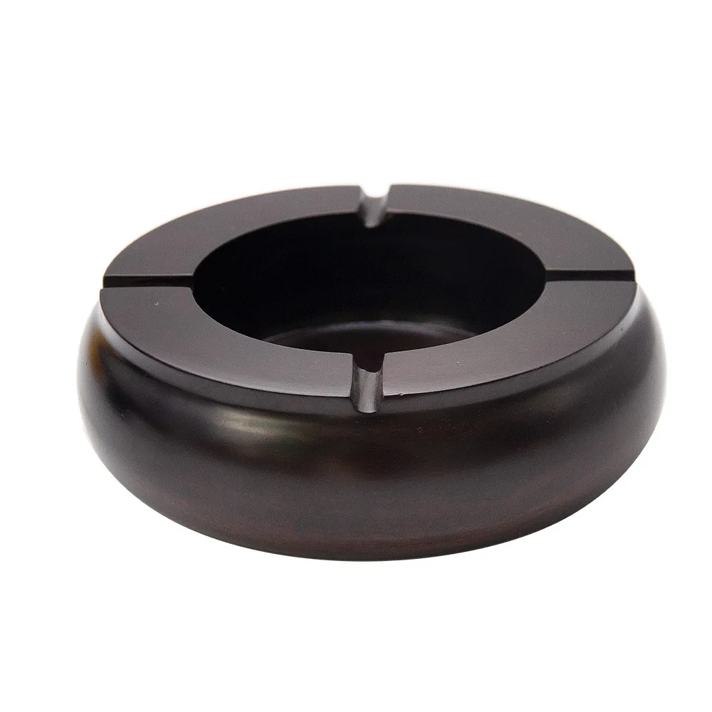 

ashtray smoking accessories high-end sandalwood fashion creative round ashtray large smoke extinguisher ashtray