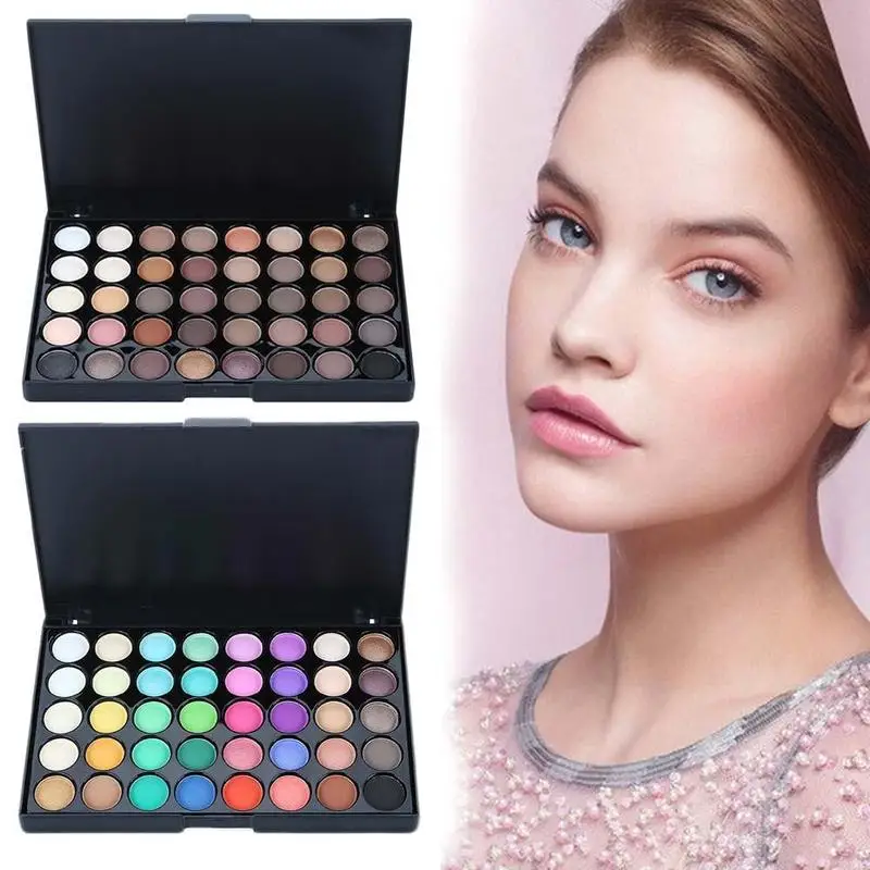 

40 Color Eyeshadow Warm Color Smoky Makeup Pearl Shimmer Matte Pallete Professional Lasting Waterproof Sweatproof Eyeshadow Spot