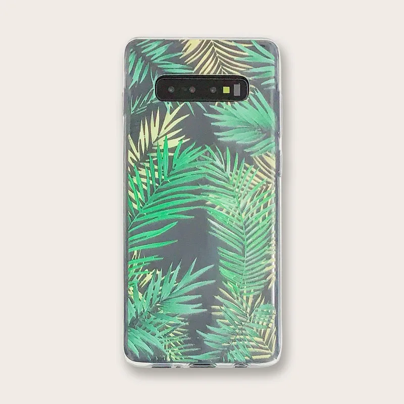 

Samsung Transparent Painted Leaf Phone Case for Galaxy S8 / Galaxy S9 + / GalaxyS10TPU Phone Case Accessories
