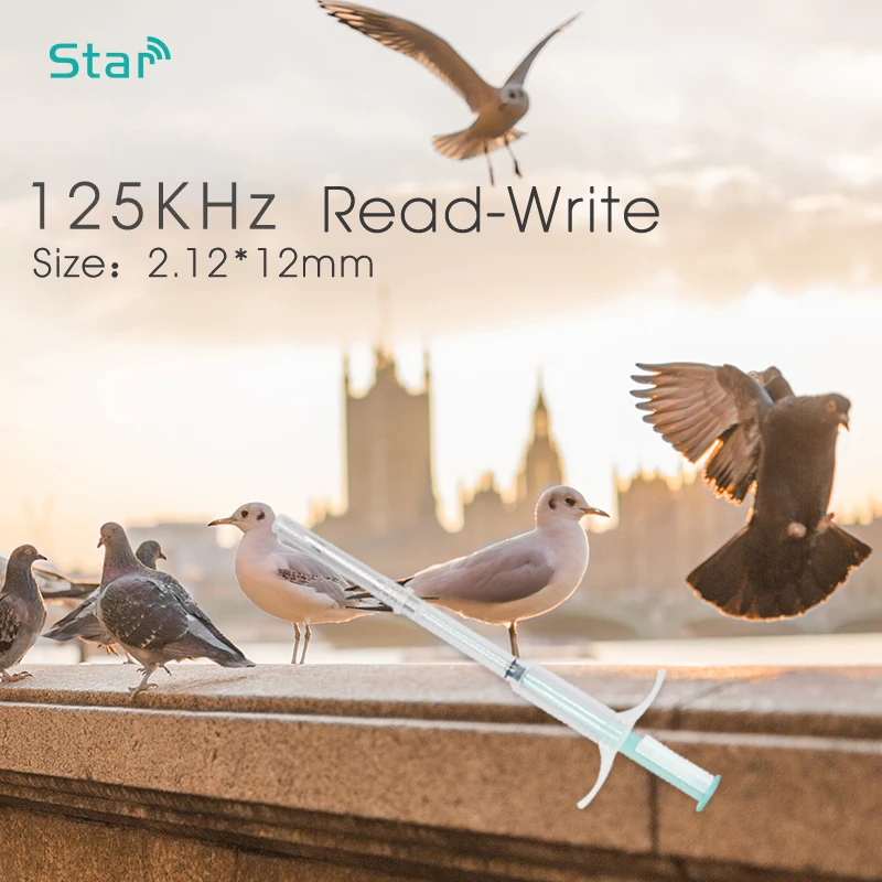 Fdx ветеринарный шприц для животных с чипами T5577 125khz животное Rfid стеклянная