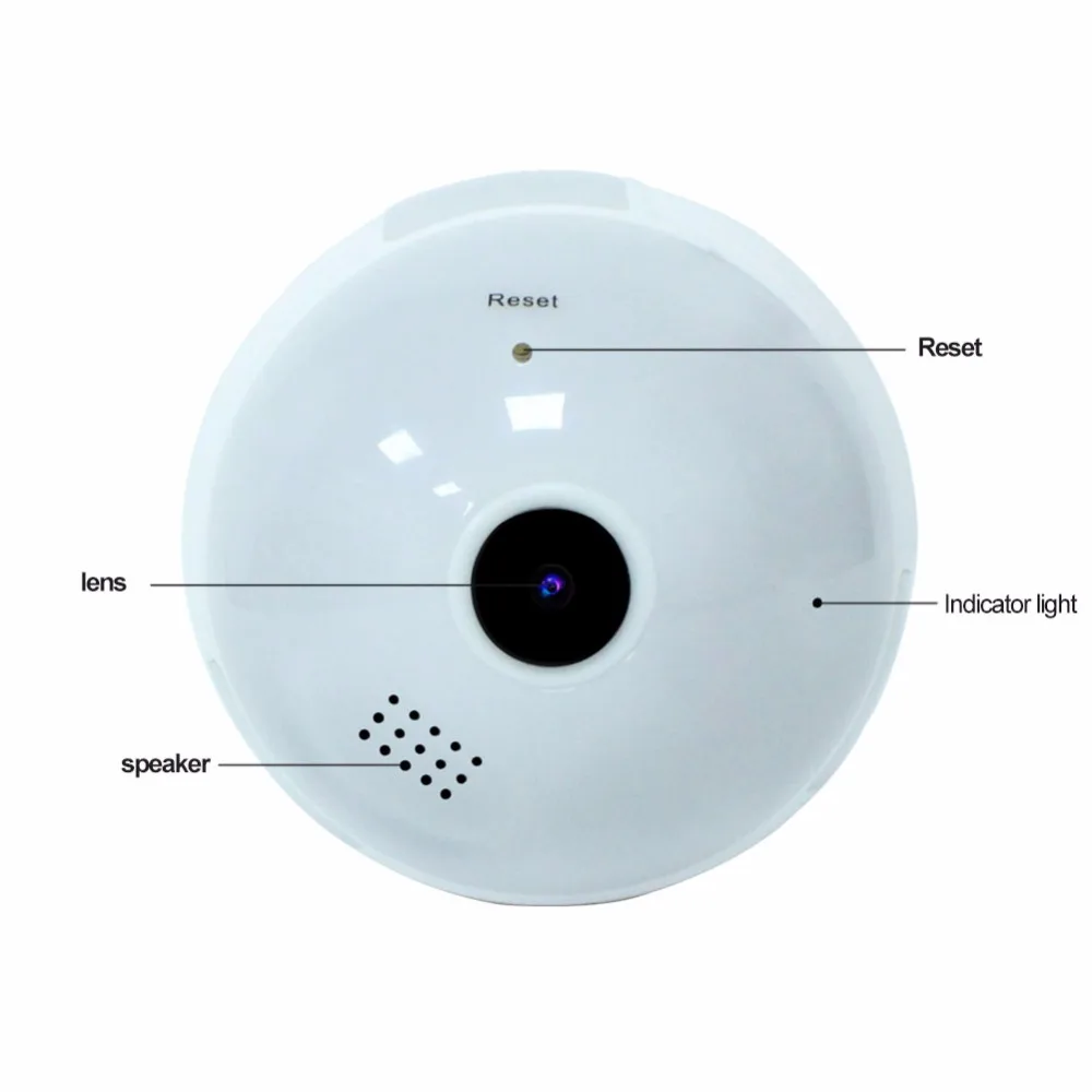 INQMEGA 960P Wifi панорамная камера лампа 360 градусов рыбий глаз беспроводная домашняя безопасность видеонаблюдение ночная версия двухстороннее аудио