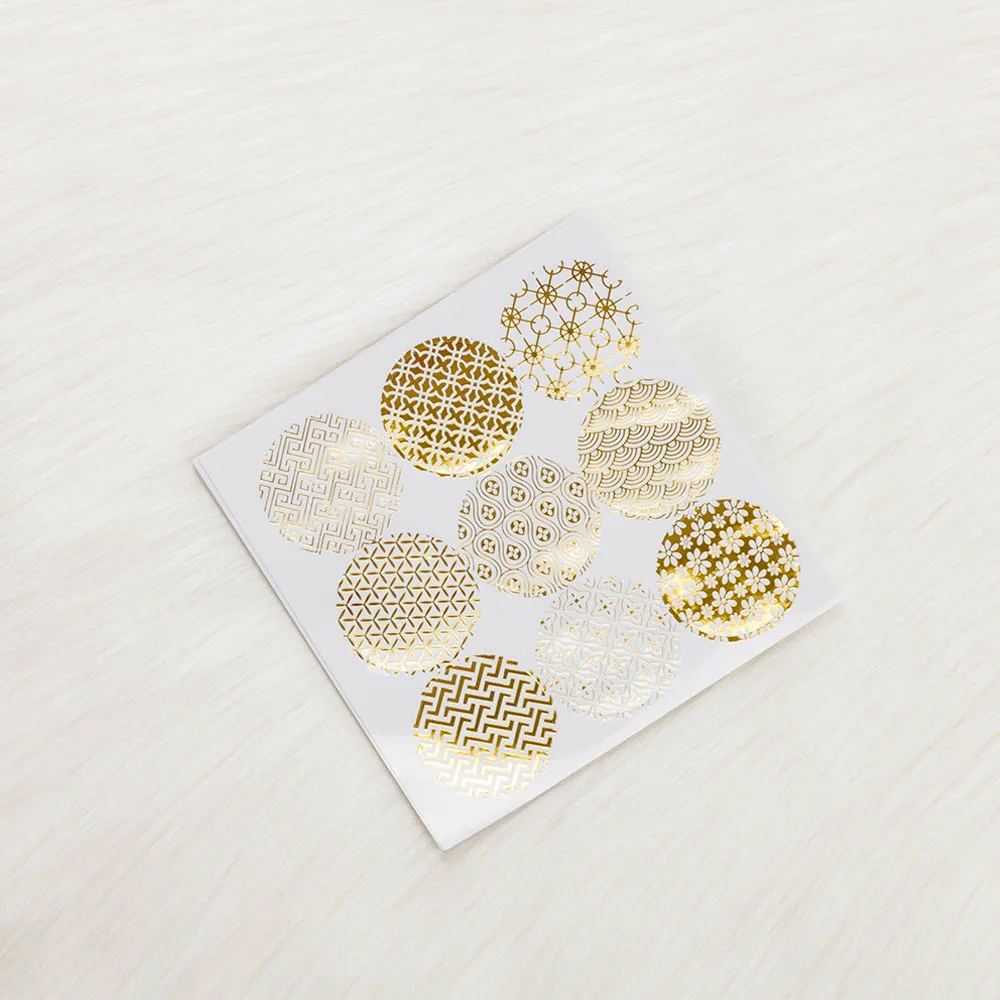 10 листов блестящий золотой дизайн бумажная наклейка на день рождения