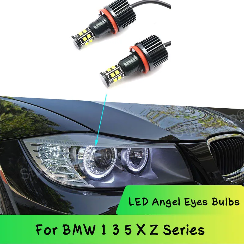 

240W Angel eyes bulb Lamps For BMW 1 3 5 X Z Series LED Halo Rings E60 E70 E71 E81 E82 E87 E88 E90 E92 M3 E93 E89 Z4 X5 X6 X6M