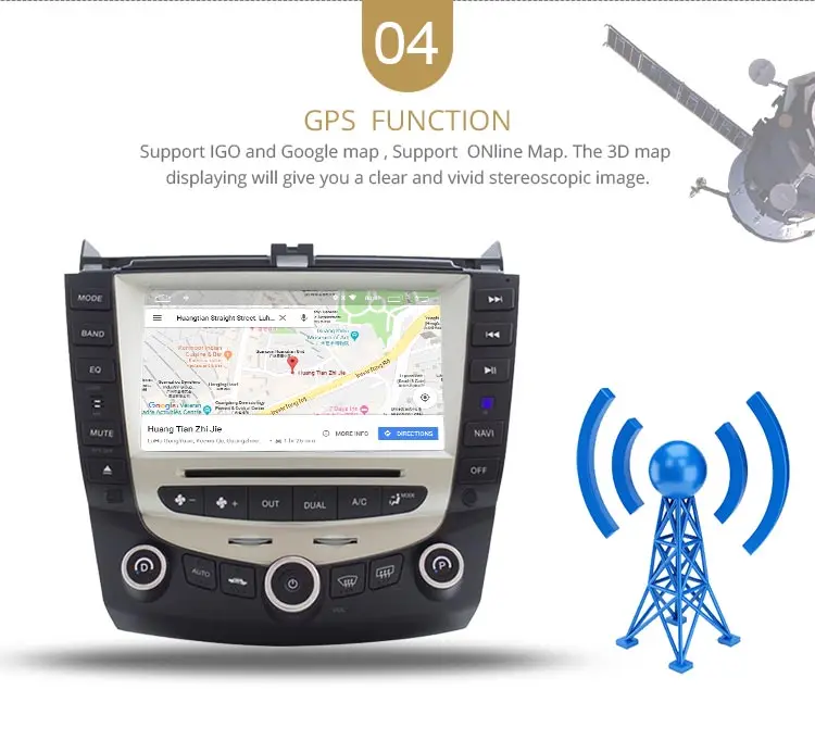 LJDA 7 дюймов 2 Дина fndroid 10 Автомобильный DVD плеер для Honda Accord 2003 2004 2005 2006 2007 Радио Аудио WI-FI Canbus gps навигации BT