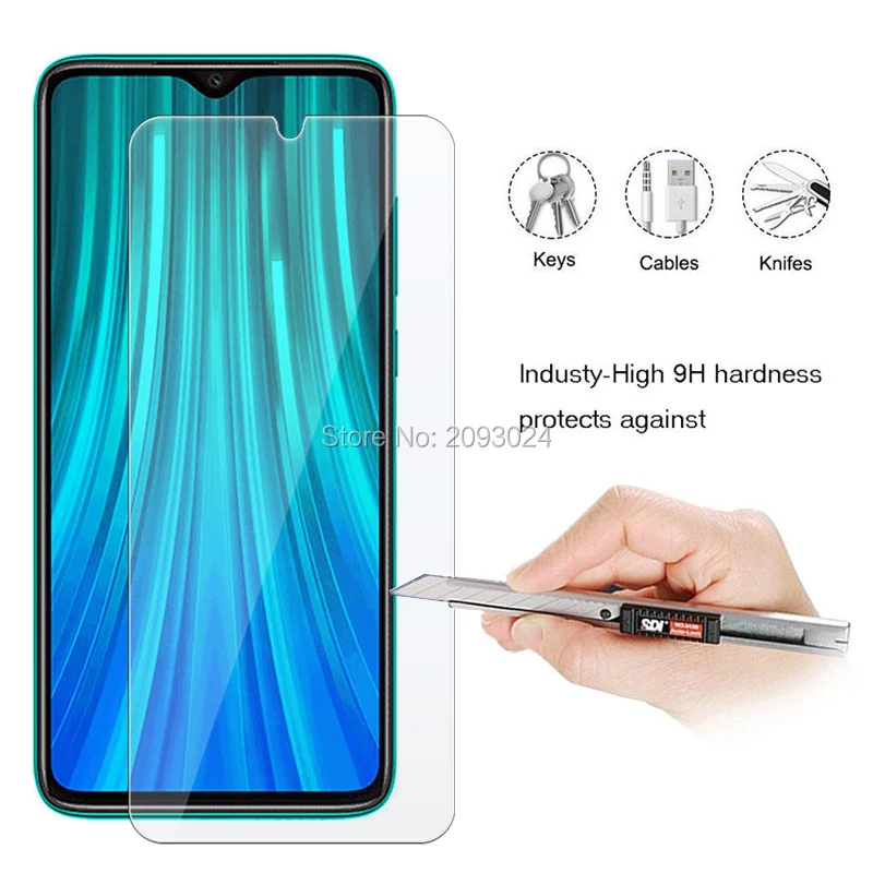 Tempered Glass On For Xiaomi Redmi Note 8 Pro Screen Protector Xiomi Note8 Armored Xaomi Mi 8Pro Protective Ksiomi Not8 Note8pro