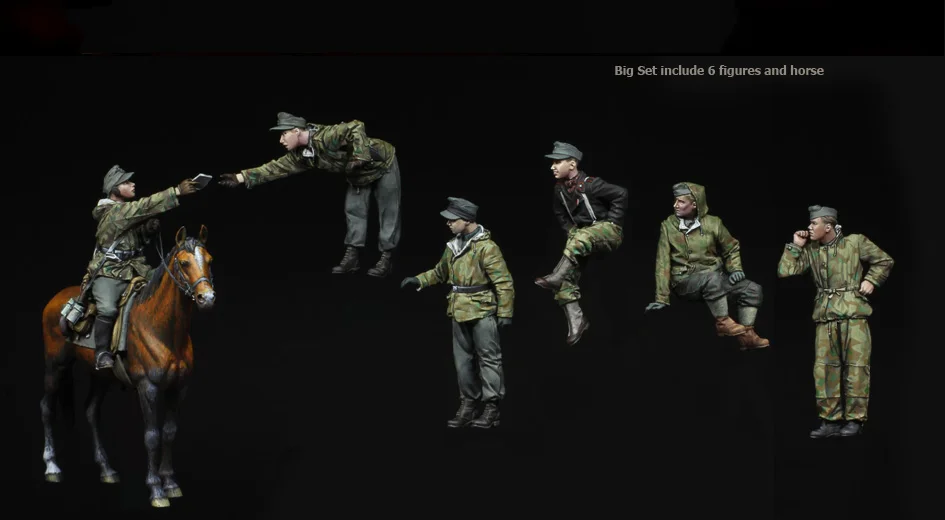 1/35 старинная Экипировка (6 рис + лошадь) (без резервуара) фотоаксессуары