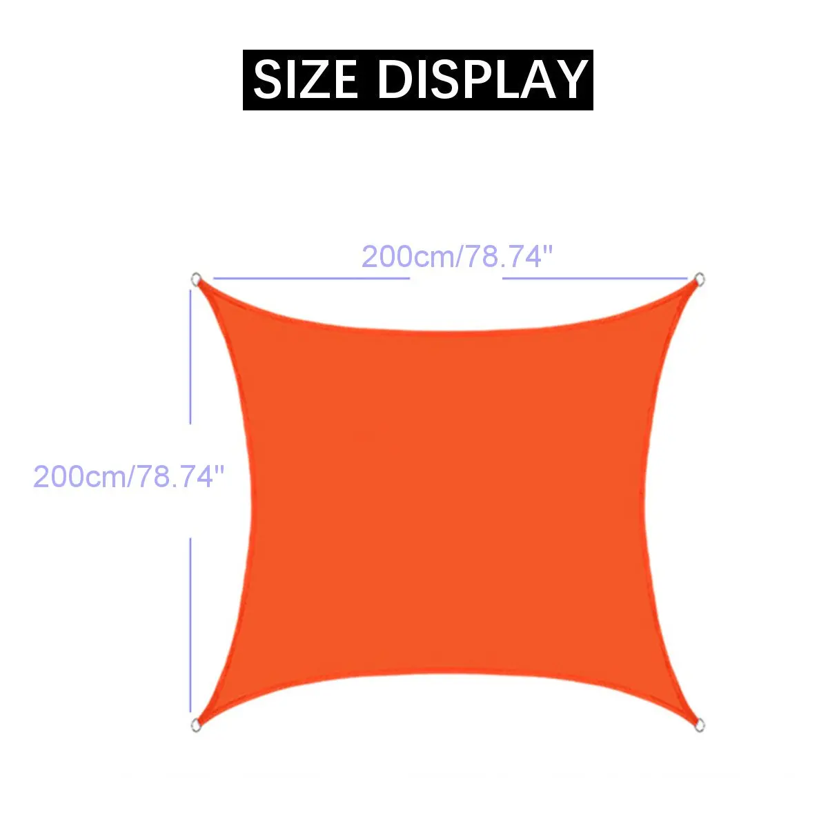 

Waterproof 2x2M Foldable Sun Shade Sail Outdoor Camping Hiking Yard Garden Canopy Cover Sun Shelter Patio Pool Awning 7 Colors