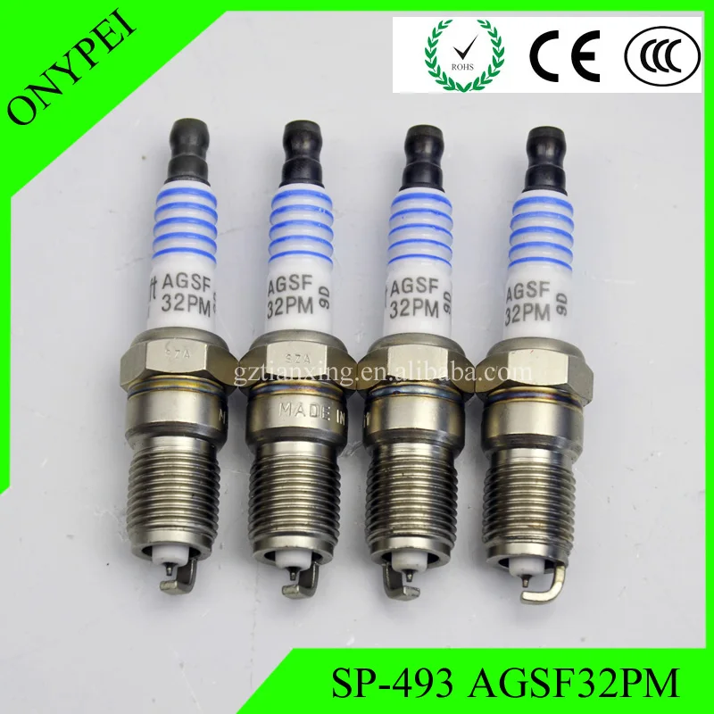 

4 pcs SP-493 AGSF32PM Finewire Platinum Spark Plug For Ford Mercury SP 493 SP493