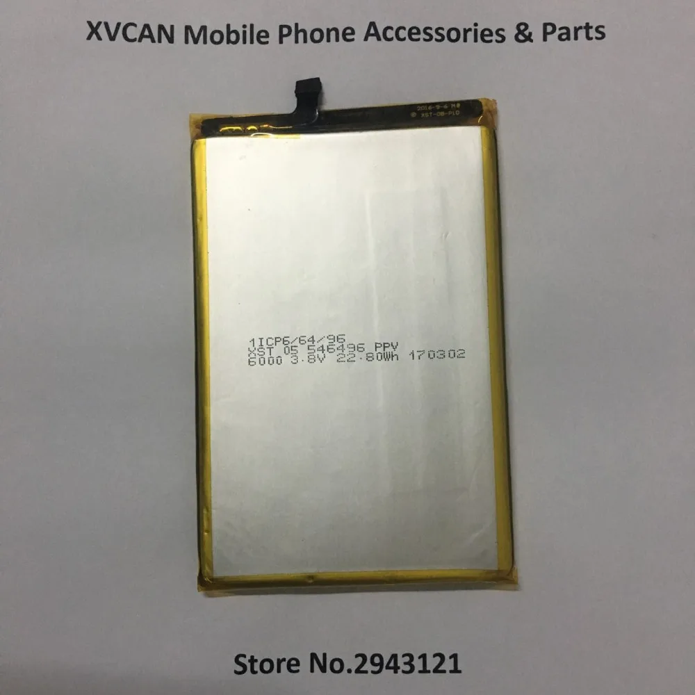 

100% Original 6000mAh Battery For 5.5 inch Blackview P2 & P2 Lite Smart Mobile Phone li-ion Built-in Battery