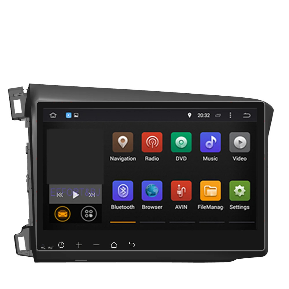 Автомобильный GPS-навигатор Android 10 0 для Honda Civic 2012-2014 Автомагнитола левого вождения
