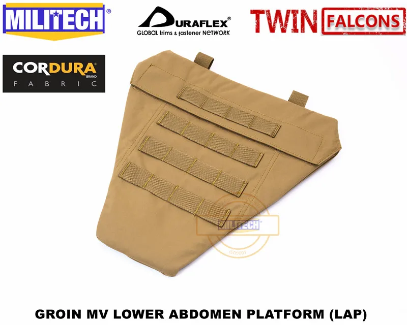 MILITECH twinfalcon TW 500D Delustered Cordura тактическая Groin защита MV нижний живот платформа сумка