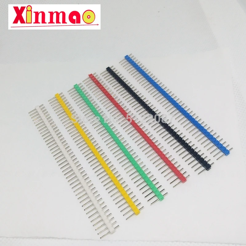 30 шт. штырьковый разъем 2 54 мм коннектор Однорядный 40 контактный соединитель для