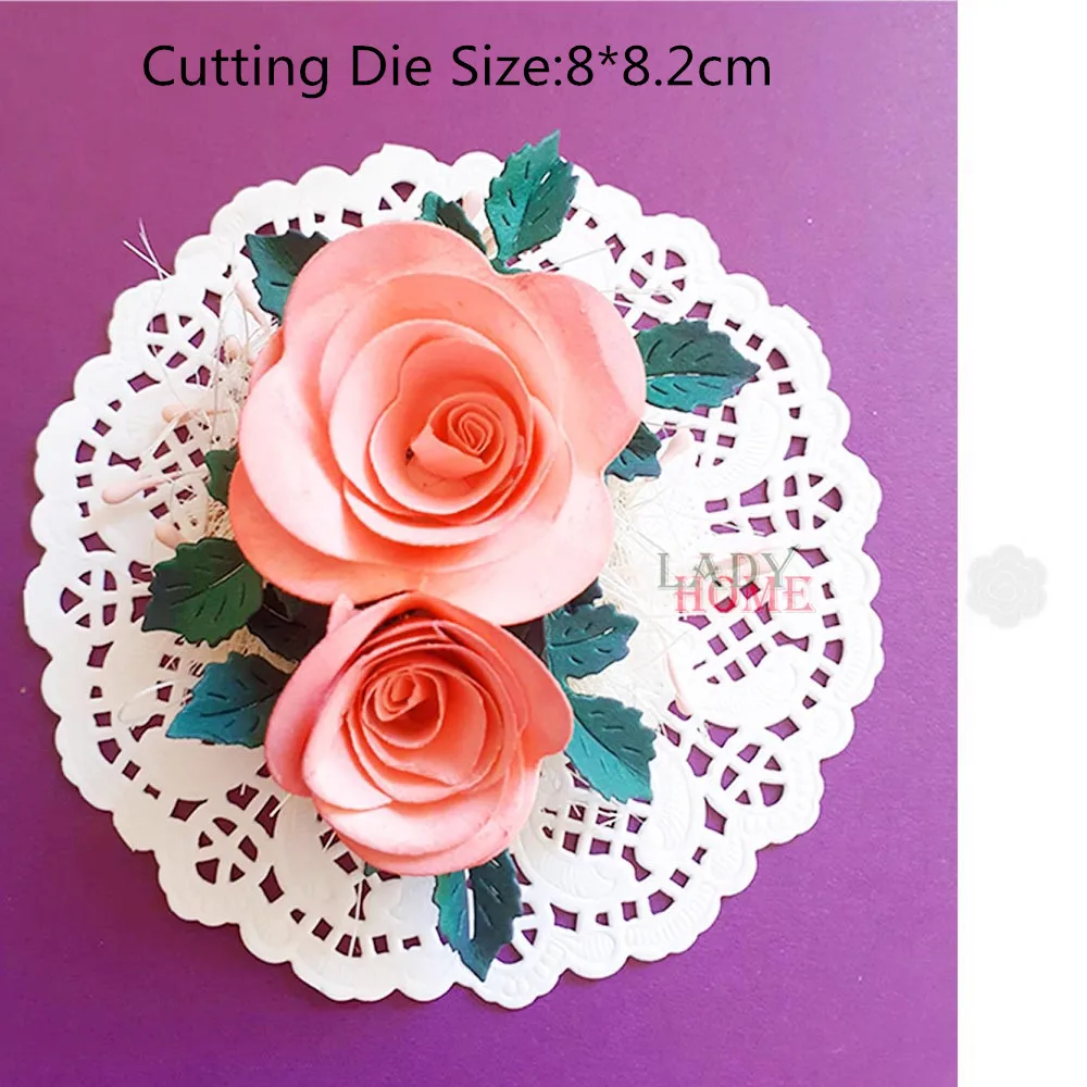 Спираль цветы Комбинации металлический Трафаретный вырубной штамп Скрапбукинг