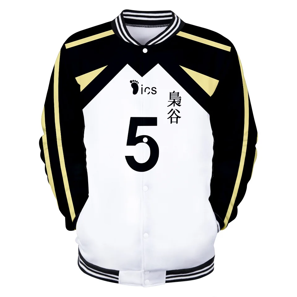 Haikyuu Аниме Косплей Костюм Академия Akaashi Keiji Bokuto Koutarou бейсбольная Униформа куртка