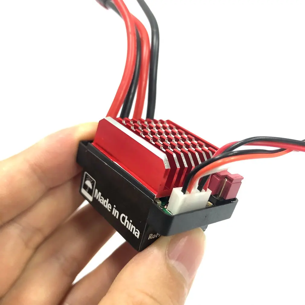 

WaterProof 60A Brushed Electric Speed Controller ESC for RC 1/10 Car TRX-4 D90 Truck Monster Crawler Tank Fishing Bait Boat