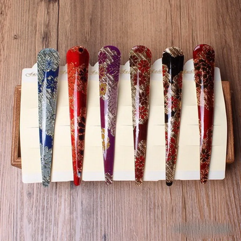 Женские большие заколки для волос 2 шт. модные в форме банана длинные девочек