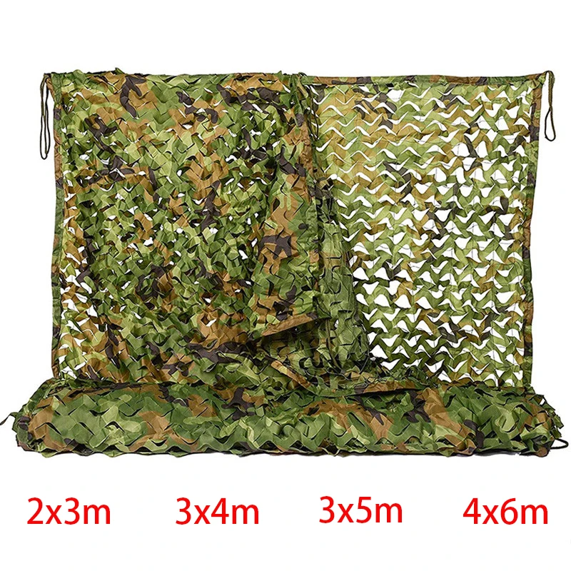 

4x5m 2x3m Military Camouflage Net Camo Netting Army Nets Shade Mesh Hunting Garden Car Outdoor Camping Sun Shelter Tent