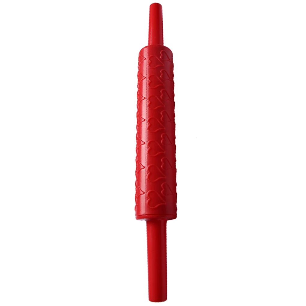 

Rolling Pins Non-Stick Bakeware Fondant Roller Pin with Silicone Handle Pastry Tools Non-Stick Fondant Rolling Pin Embossing